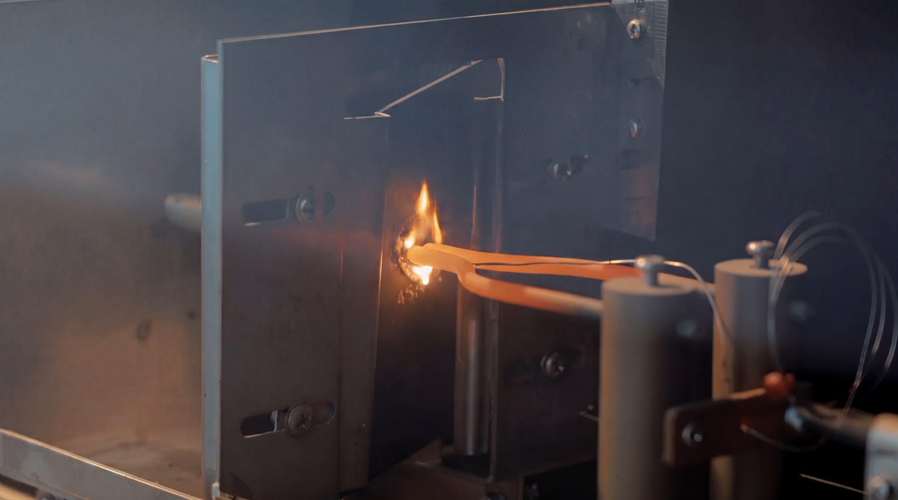 Flame retardant material testing